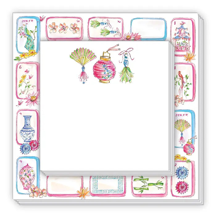 Mahjong Tiles/Fans/Lantern Notepad Duo