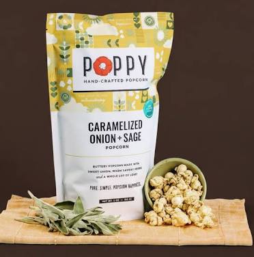 Carmelized Onion & Sage Popcorn-Poppy