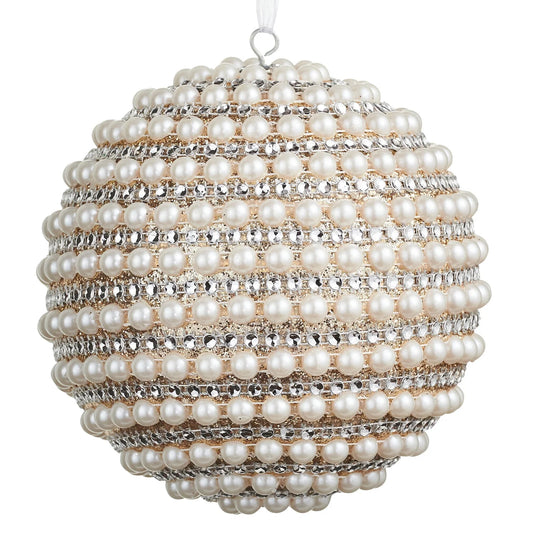 Pearled Ball Ornament