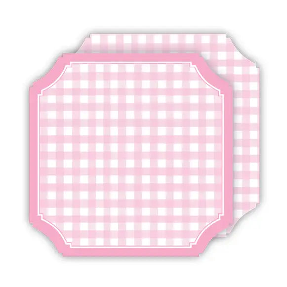 Ticket Gingham Coasters
