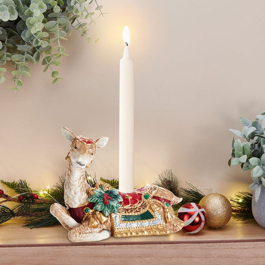 Resting Deer Candleholder-Fitz and Floyd