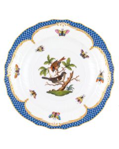 Salad Plate Blue Rothschild Bird