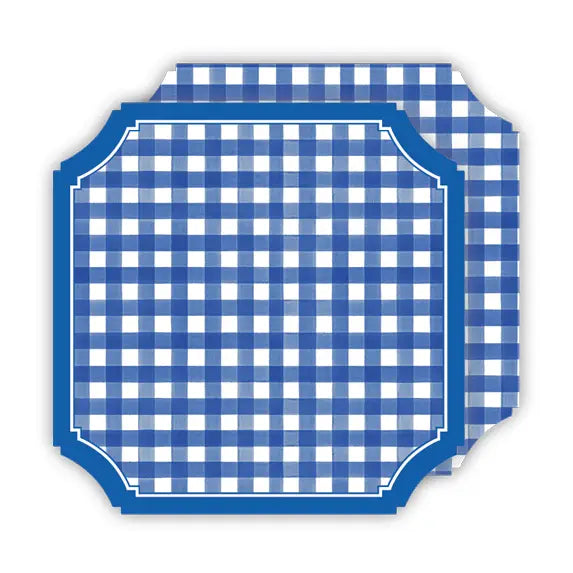 Ticket Gingham Coasters