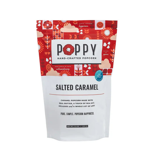 Salted Caramel Poppy Popcorn