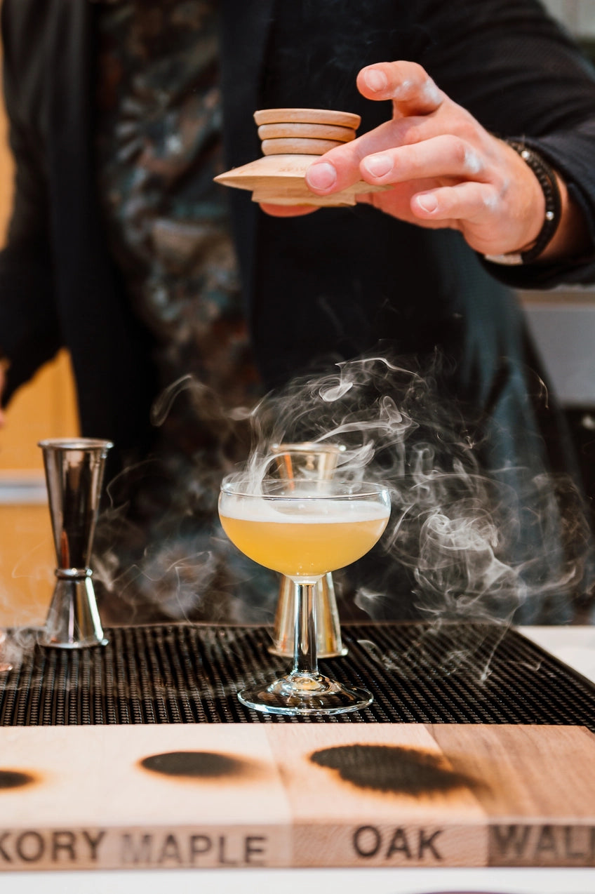 Cocktail Smoking Saucer Set