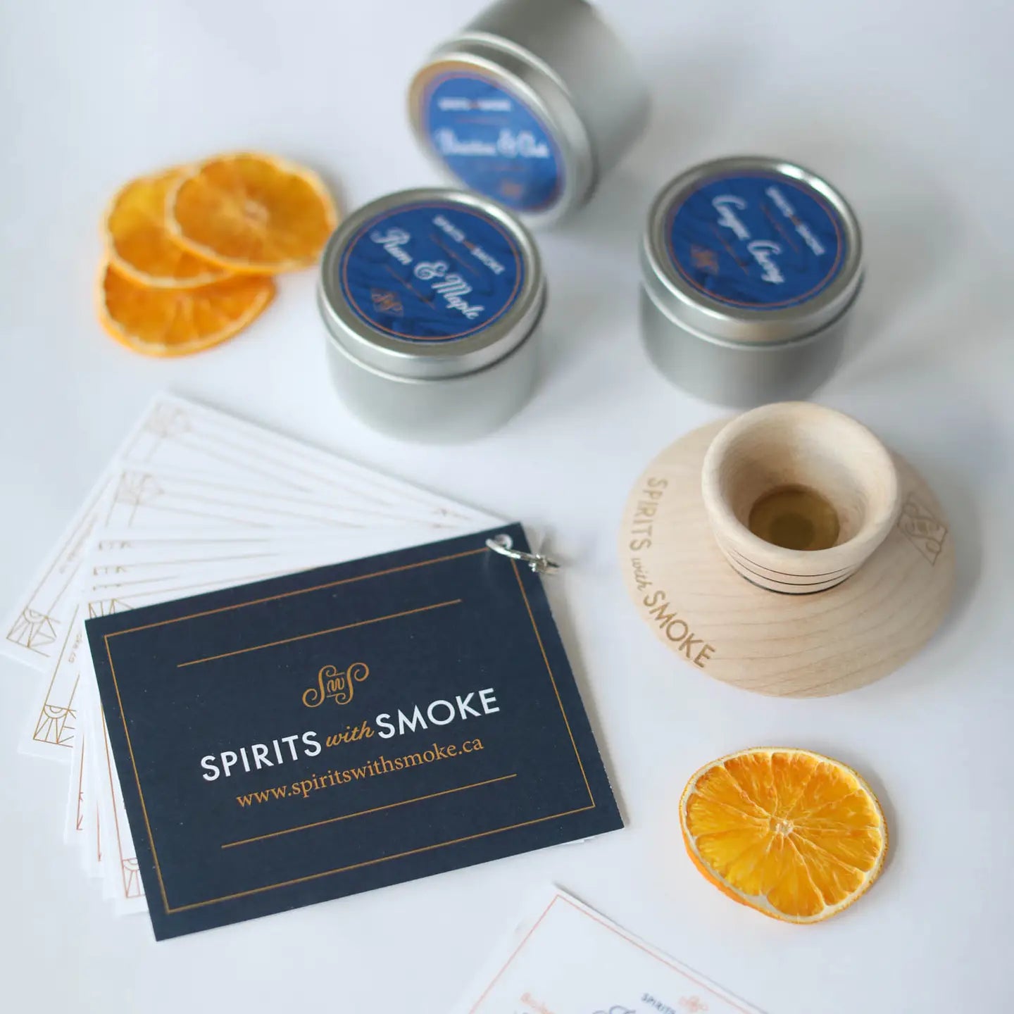 Cocktail Smoking Saucer Set