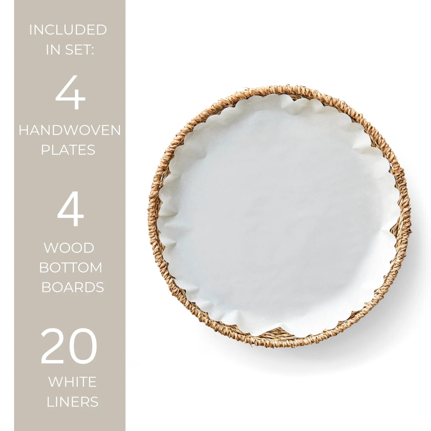 Seagrass Plates & Liners