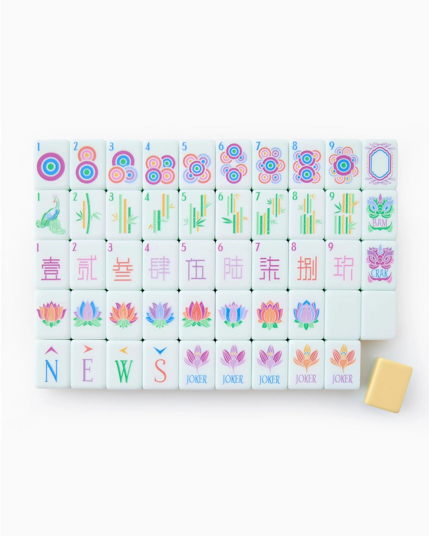 Mahjong Tile Set-Sorbet