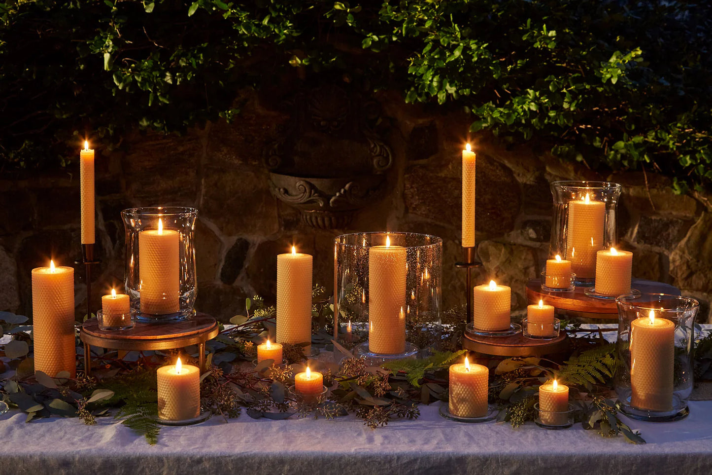 4x8 inch Pillar Beeswax Candle