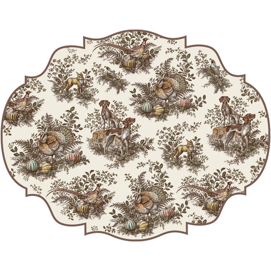 Harvest Toile Frame Placemat-Hester & Cook