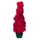 Sequin Velvet Bow Cone Topiary