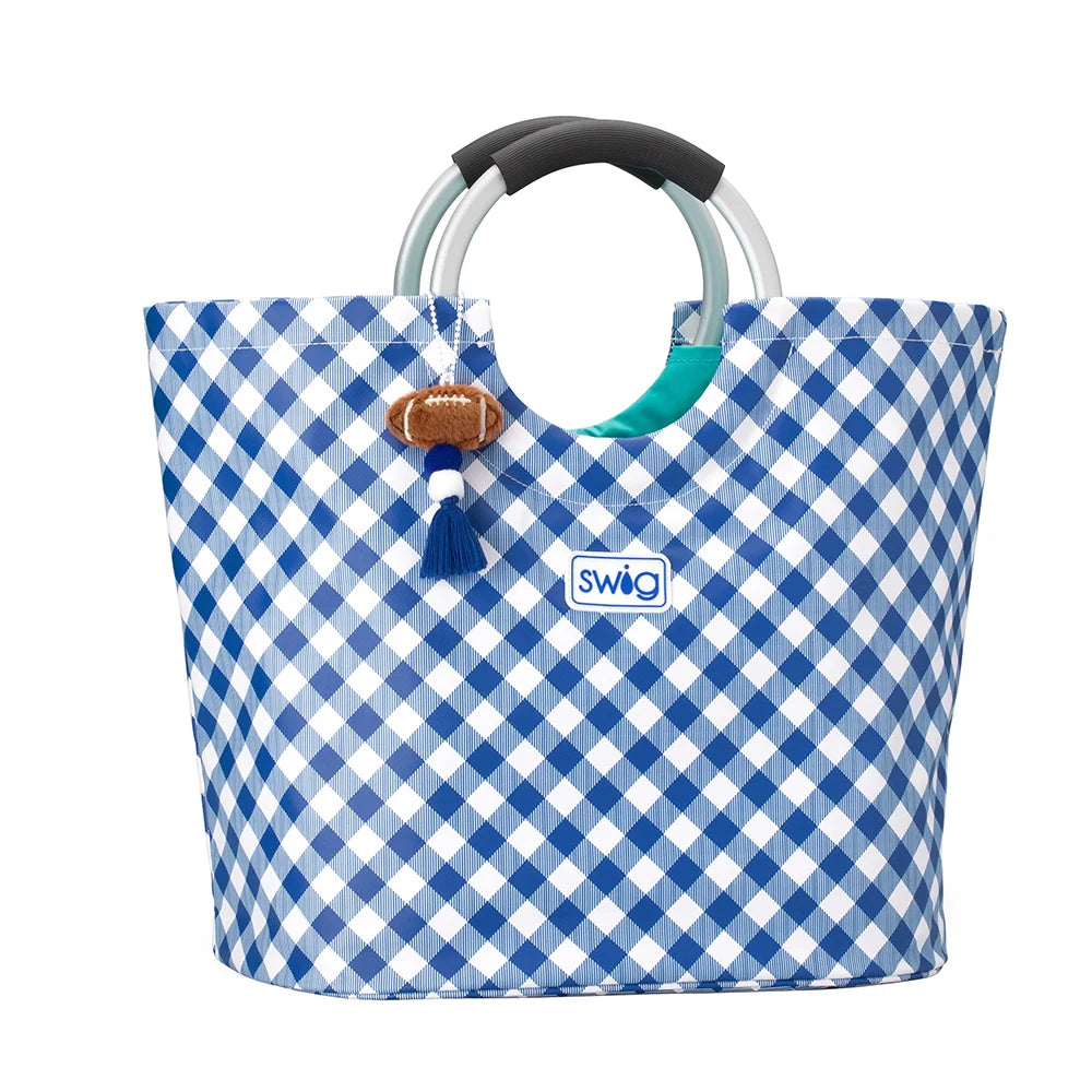 Gameday Gingham Loopi Tote-Swig