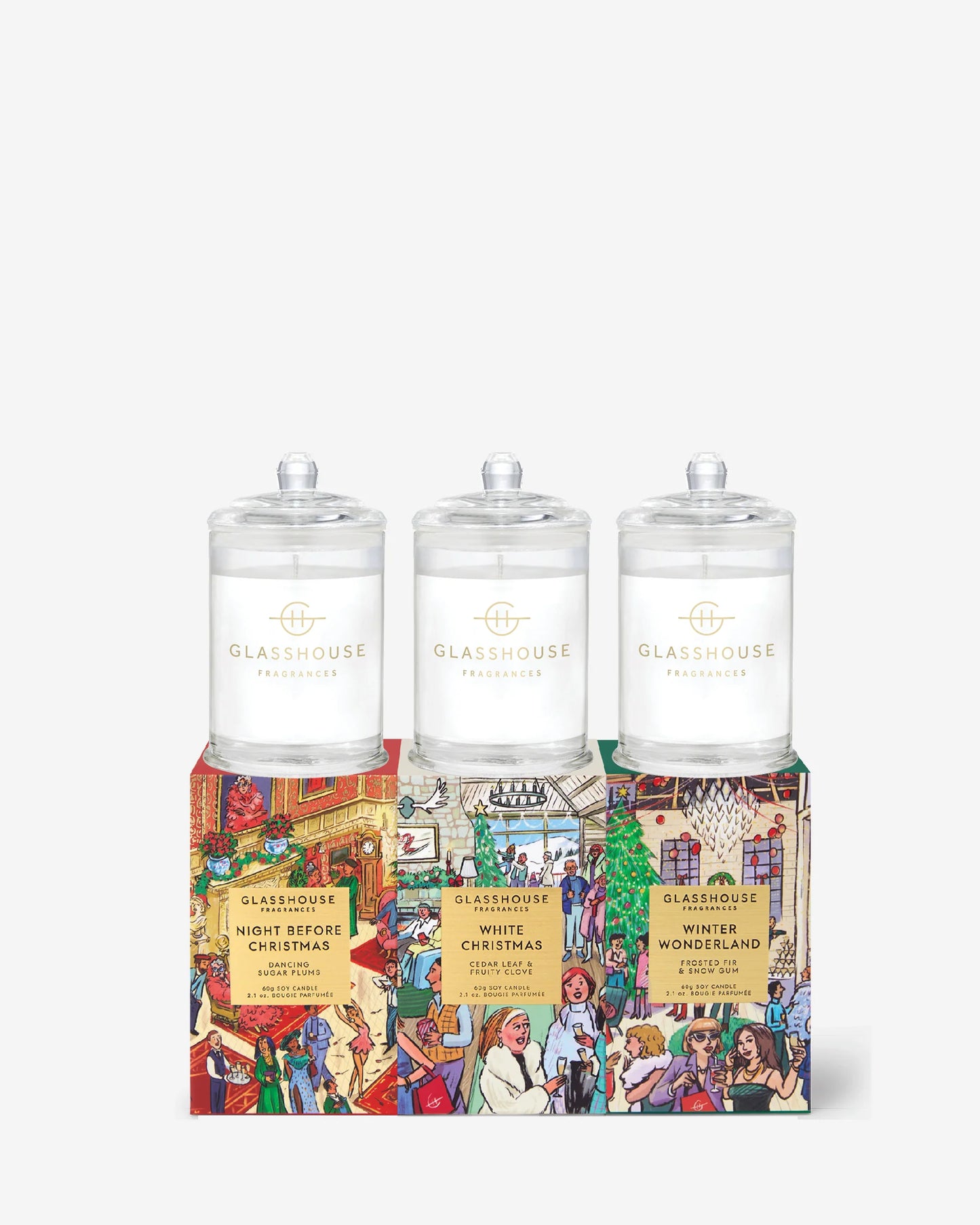 Christmas Candle Trio-Glasshouse Fragrances