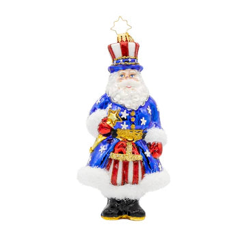 All-American Santa Ornament-Christopher Radko