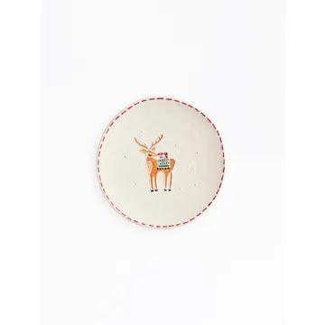 Winter Whimsy Deer Plate