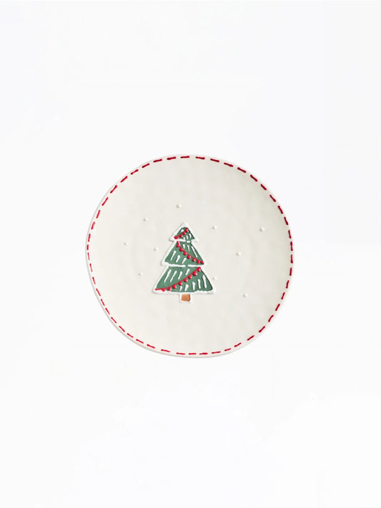 Winter Whimsey Tree Sculpted Plate