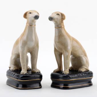 Porcelain Pair Staffordshire Dogs